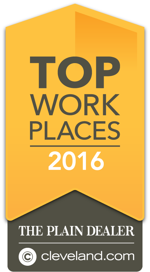 Logo for 2016's Top Workplaces by The Plain Dealer and cleveland.com