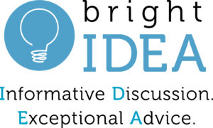 Logo for bright IDEA: Informative Discussion Exceptional Advice